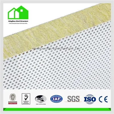 Panou sandwich din metal perforat, fonoabsorbant